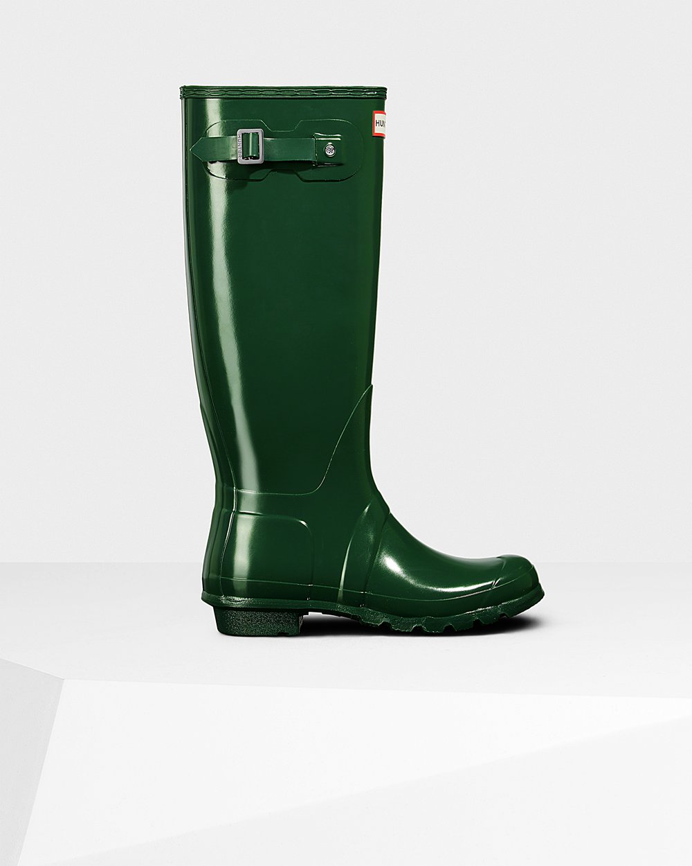 Botas de Lluvia Altas Hunter Mujer - Original Gloss - Verdes - MJOERYD-03